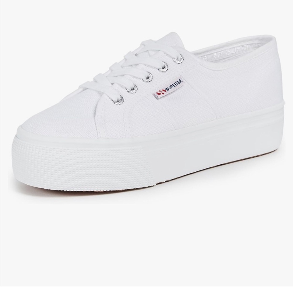 Superga White Platform Sneaker